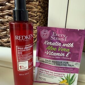 Redken Frizz Dismiss Smooth Force Spray and Keratin Hair Mask